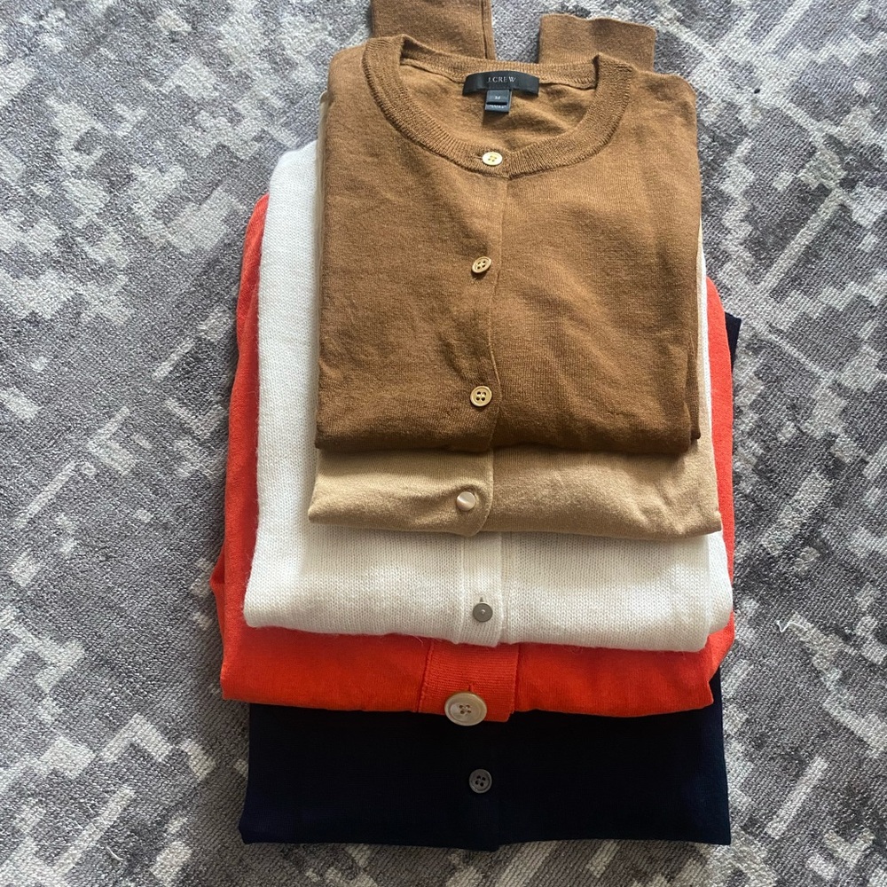 **ALL ARE SOLD** 
Lot of J. Crew Cardigans Size Medium (I can’t delete listing)